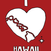Hawaii love, 5x7 print