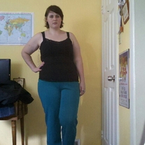 Cape Cod Match Mates Teal Pants sz 20