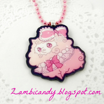 1.5 inch acrylic alpaca necklace