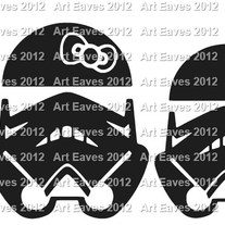 Storm Trooper Family Car Decal up to 4 Characters