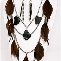 Feathers Galore Necklace Set