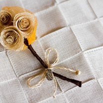 Yellow Rustic Boutonniere