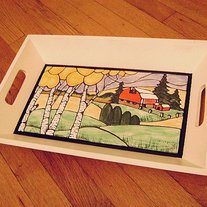 Country Barn (Serving Tray)