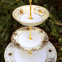 Tiered Cake Stand - "Wedded Bliss"