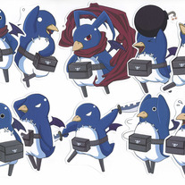 Stickers - Disgaea Prinnies Stickers (Fanart)