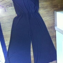 MSK Black Strapless Jumpsuit L