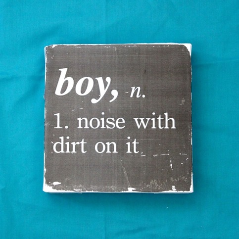 Boy: a noise with dirt on it