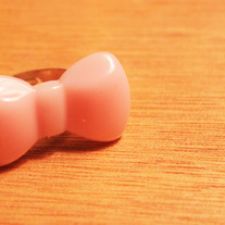 Pink Bow Ring 