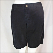 Black Low Rise Walking Shorts
