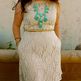 New Turquoise J.CREW Style Bubble Bib Statement Necklace - Thumbnail 1