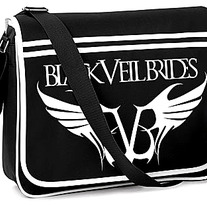 REBEL LOVE SONG ANDY SIX / SIXX BLACK VEIL BRIDES MESSENGER BAG