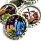 Trekking around Peru - Fridge Bottle Cap Photo Magnet Set - Thumbnail 1