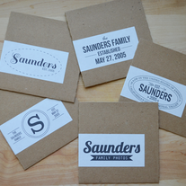 cd cases + custom labels // set of 5
