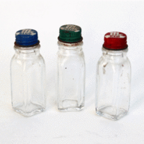 Vintage McCormick Food Coloring Jars - Set of 3