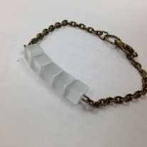 Clear Squared Arm Candy - Pick Your Chain