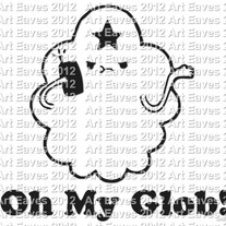 Lumpy Space Princess Oh My Glob Vinyl Decal