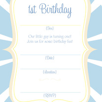 Birthday fill-ins | Boy 1st Bday