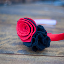 Black & Red Deux Headband