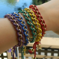 Suede ChainLink Bracelet