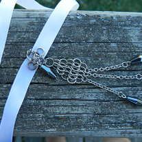 Ribbon Choker- Hematite 