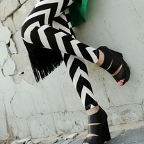 Chevron Print Leggings