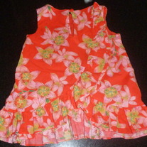 Coral Ruffle Tank Top-Baby Gap 5T