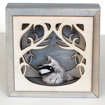 little wolf shadowbox den