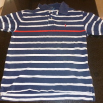 Navy/White/Red Ralph Lauren Polo Shirt Size 12/14
