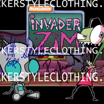 JHONEN VASQUEZ INVADER ZIM AND GIR AUTOGRAPHED PHOTO