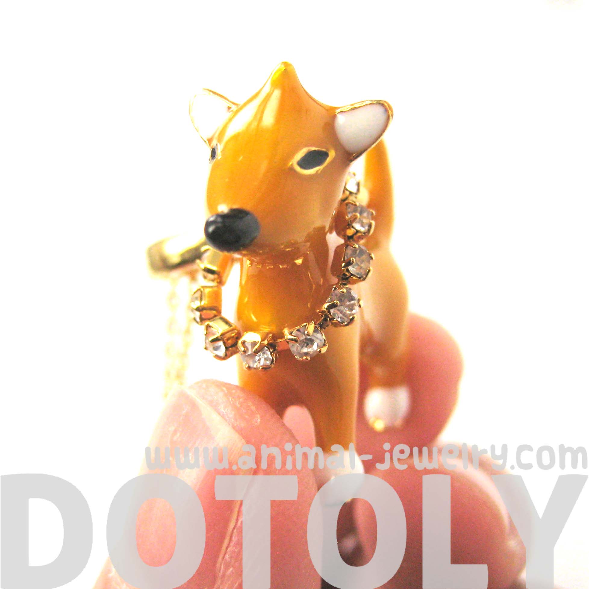Limited Edition Puppy Dog Shaped Animal Pendant Necklace · DOTOLY