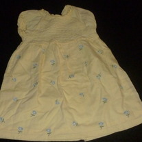 Yellow Dress with Blue Flowers-Baby Gap Size 18-24 Months
