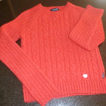 Red Sweater-Abercrombie Size XL