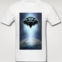 "ORBITAL STATION" T Shirt for Men (White)
