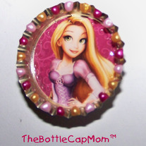 Tangled Bottle Cap Magnets