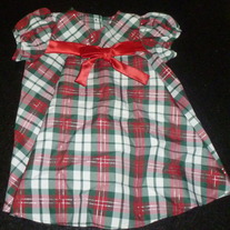 Red/Green Plaid Holiday Dress-Ashley Ann Size 18 Months