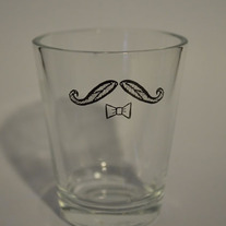 MUSTACHE & BOWTIE SHOT GLASS