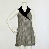 Houndstooth Collar Dress