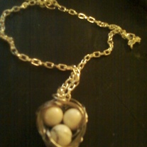 Birds nest necklace
