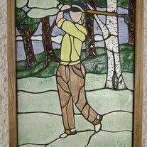 Golfer in Yellow Shirt