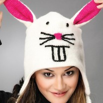 White Bunny Hat