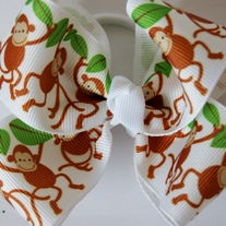 Monkey Boutique Hair bow pony-tail holder