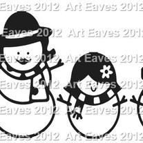 Snowman Family Car Decal Up to 5 Characters
