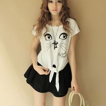 Camiseta Gato / Cat T-Shirt 2WH150