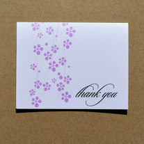 murasaki thank you folded notecards