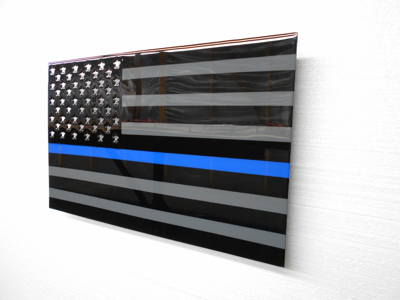 Liquid Steel Art Thin Blue Line Flag on Storenvy