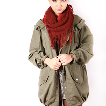 Orange circle scarf