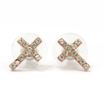  Rose Gold Cross Earrings