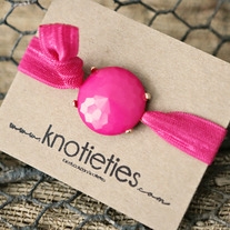 knotie bubble original - pink w/gold