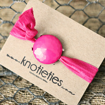 knotie bubble original - pink w/silver