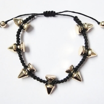 Spikes Braided bracelet - Gold